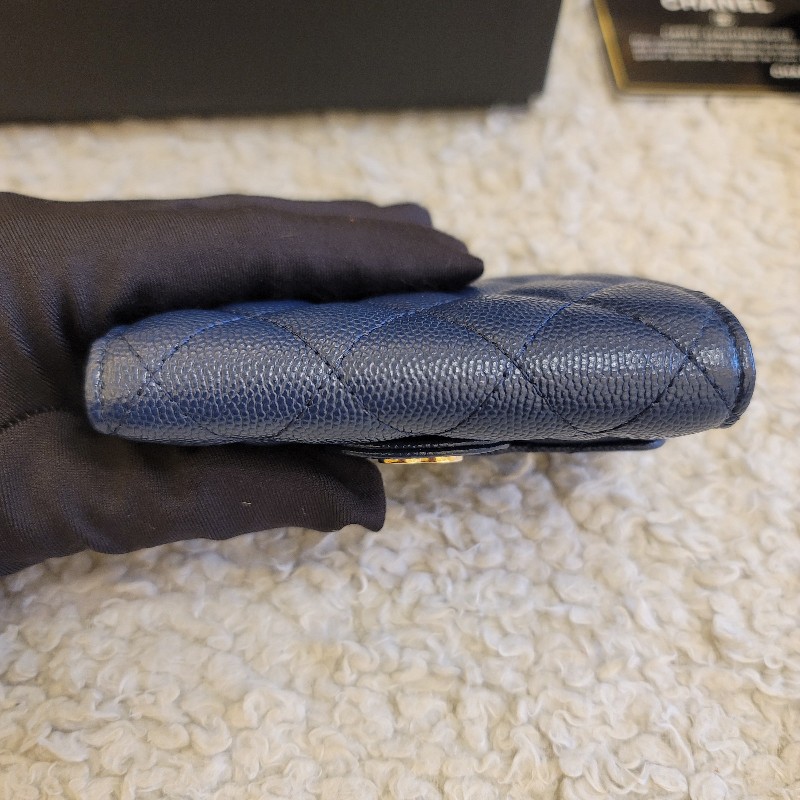 (保留中)Chanel 香奈兒 CF牛皮三折錢包 短夾-6