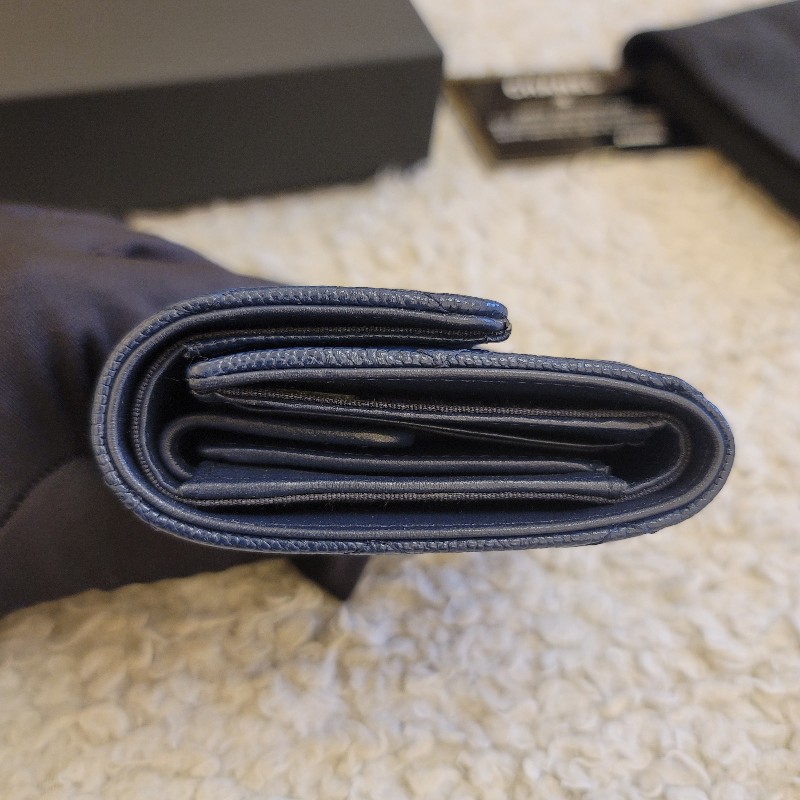 (保留中)Chanel 香奈兒 CF牛皮三折錢包 短夾-15