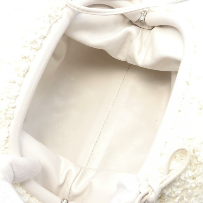 【日本直送】 中古BOTTEGA VENETA[B]迷你 小袋 尼龍肩包 真皮 白色-2