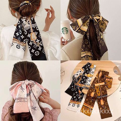 近全新全配正品✨LV monogram confidential長絲巾老花雙面配色200週年紀念款-5