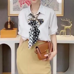 近全新全配正品✨LV monogram confidential長絲巾老花雙面配色200週年紀念款-6