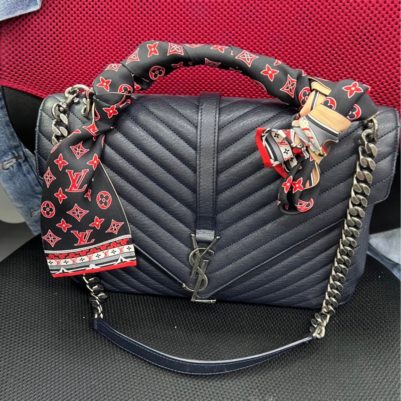 近全新全配正品✨LV monogram confidential長絲巾老花雙面配色200週年紀念款-8
