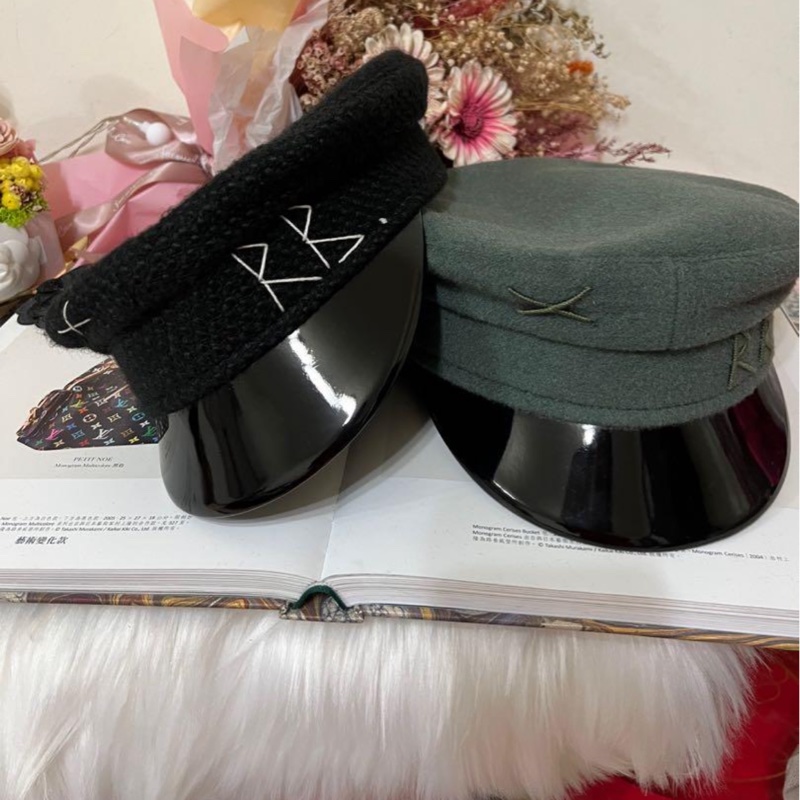 全新真品✨ RUSLAN BAGINSKIY RB 羊毛 貝雷帽 報童帽 帽子 黑色經典款-6