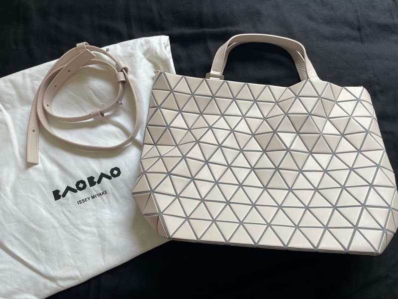[全新日本購回] 三宅ㄧ生 BAO BAO Crystal matte shoulder bag 側背包 霧面膚粉色-3