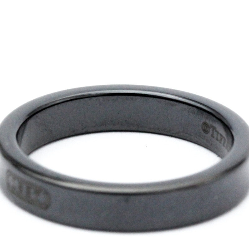 【日本直送】蒂芙尼 1837 窄戒指鈦時尚無石戒指黑色-6