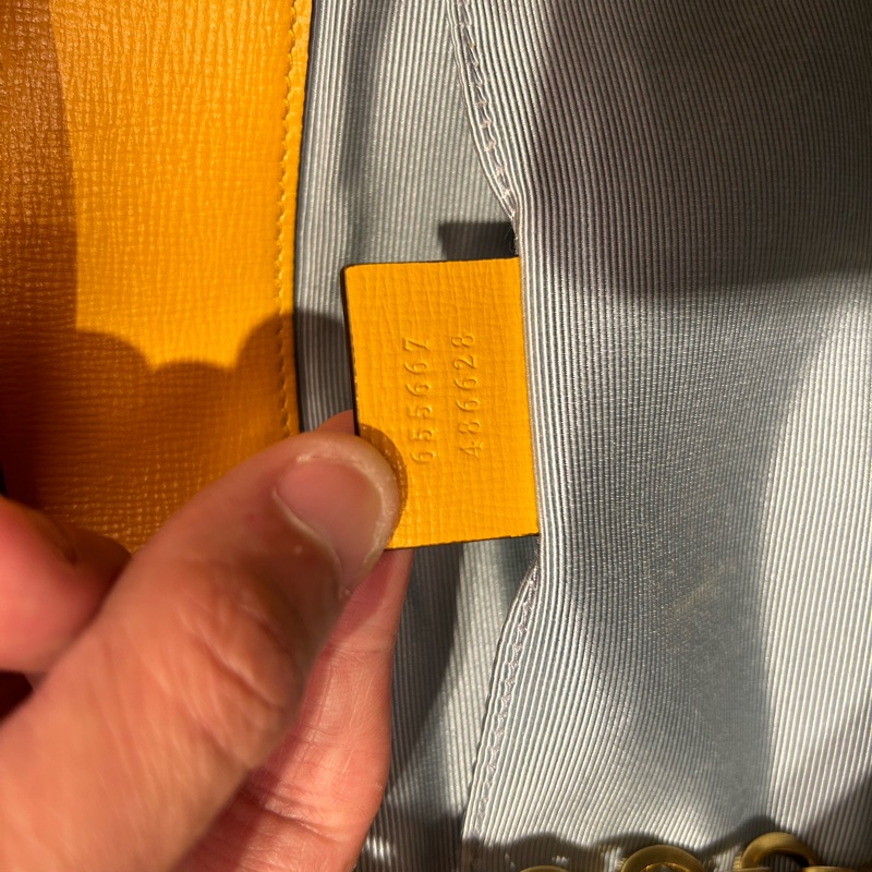 GUCCI Horsebit 1955 招財黃草編鍊袋包-19