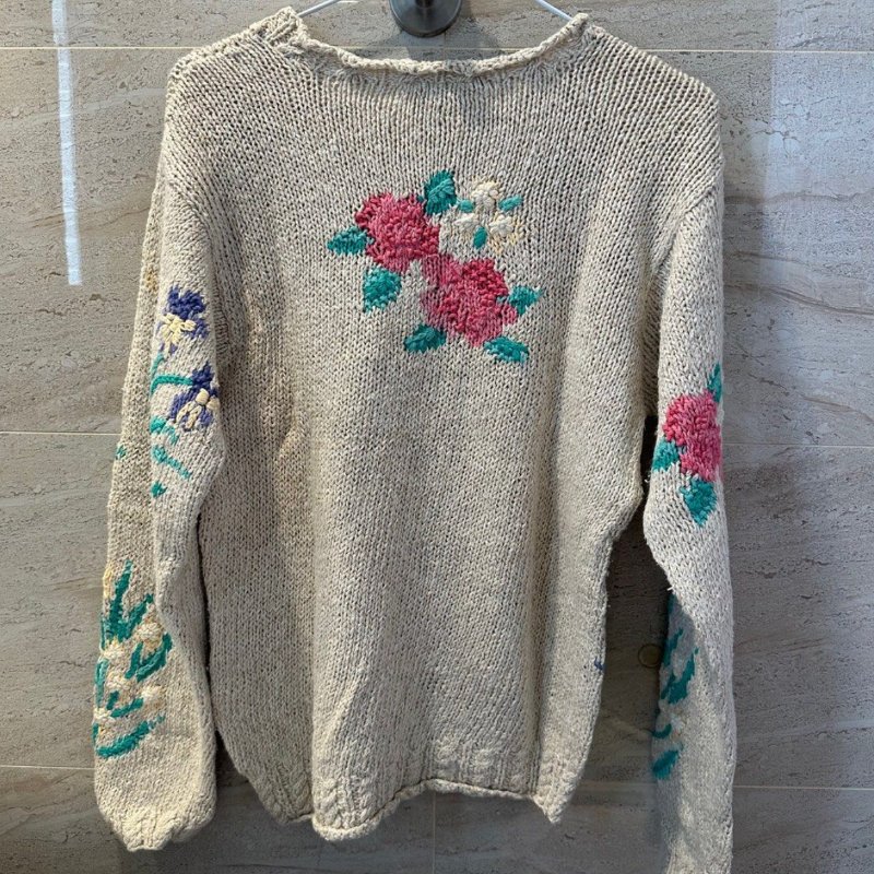 全新|美國專櫃品牌 Talbots 100% 手工製作毛衣(米色/S)-4