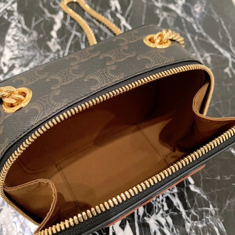 Celine 10L052 Cuir 老花凱旋門鍊盒包(當季熱門新品 下單前請先詢問)-6