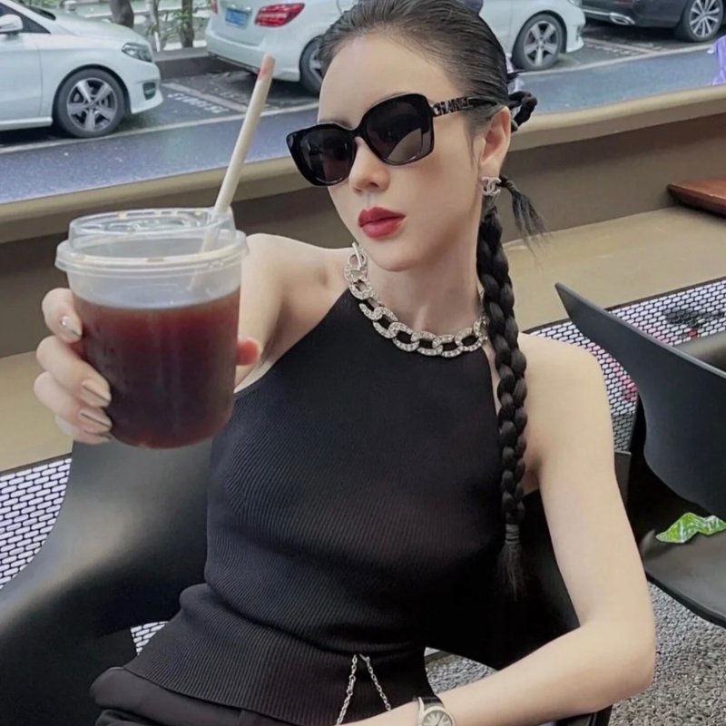 【現貨】Chanel【可刷卡分期】香奈兒 CH5422 黑色 太陽眼鏡 單身即地獄 宋智雅同款墨鏡 偏光太陽眼鏡 熱賣款-4