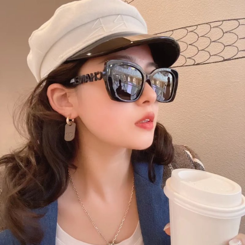 【現貨】Chanel【可刷卡分期】香奈兒 CH5422 黑色 太陽眼鏡 單身即地獄 宋智雅同款墨鏡 偏光太陽眼鏡 熱賣款-13