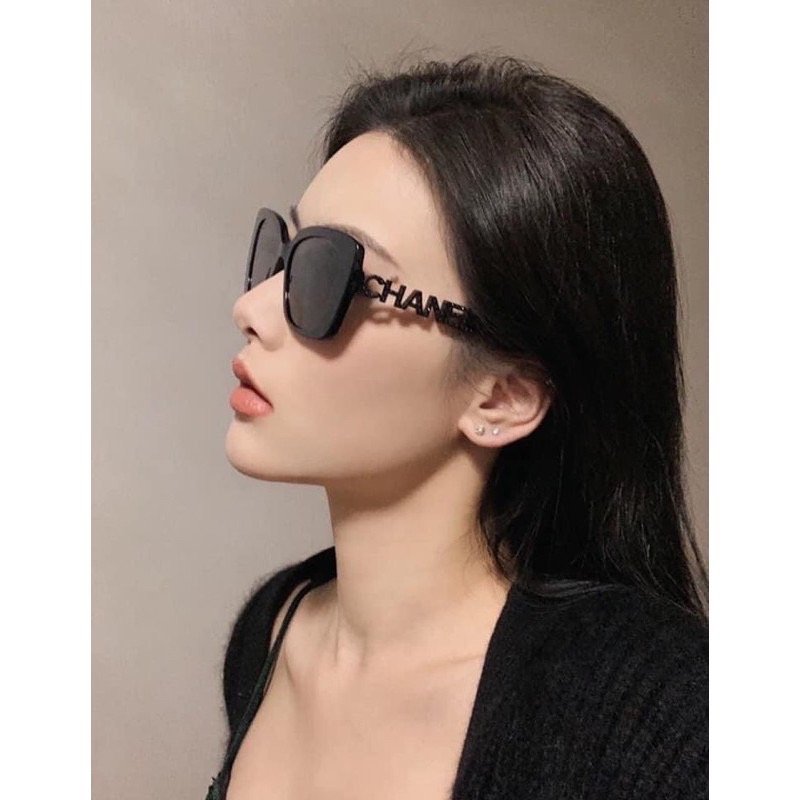 【現貨】Chanel【可刷卡分期】香奈兒 CH5422 黑色 太陽眼鏡 單身即地獄 宋智雅同款墨鏡 偏光太陽眼鏡 熱賣款-6