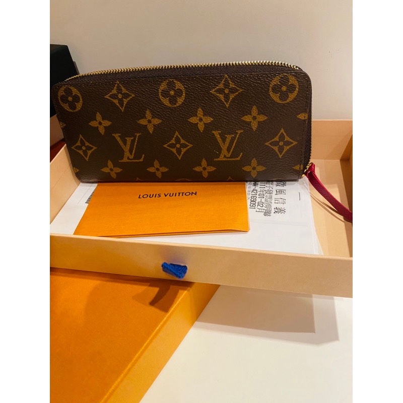 Louis Vuitton Clemence系列 Monogram帆布拉鍊長夾(M60742-紫紅)-2