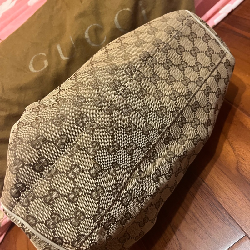 正品GUCCI 經典手提包 803486085 Canvas Sukey Tote Handbag-11
