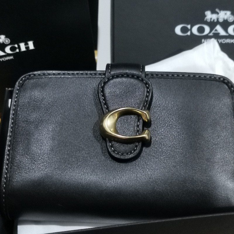 全新正品 COACH 蔻馳 TABBY MEDIUM WALLET皮夾 大葉高島屋購入-0