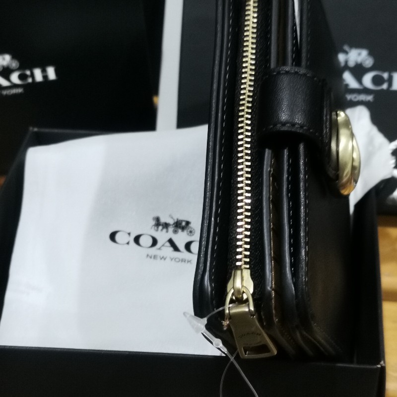 全新正品 COACH 蔻馳 TABBY MEDIUM WALLET皮夾 大葉高島屋購入-11