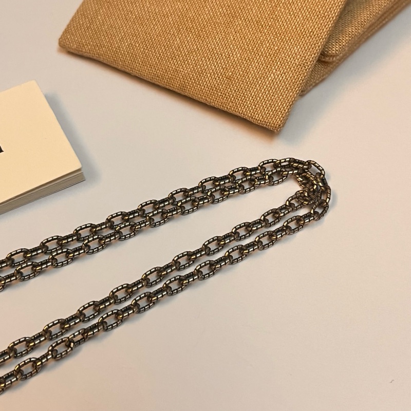 Gucci 經典雙G雕花仿舊項鍊-14