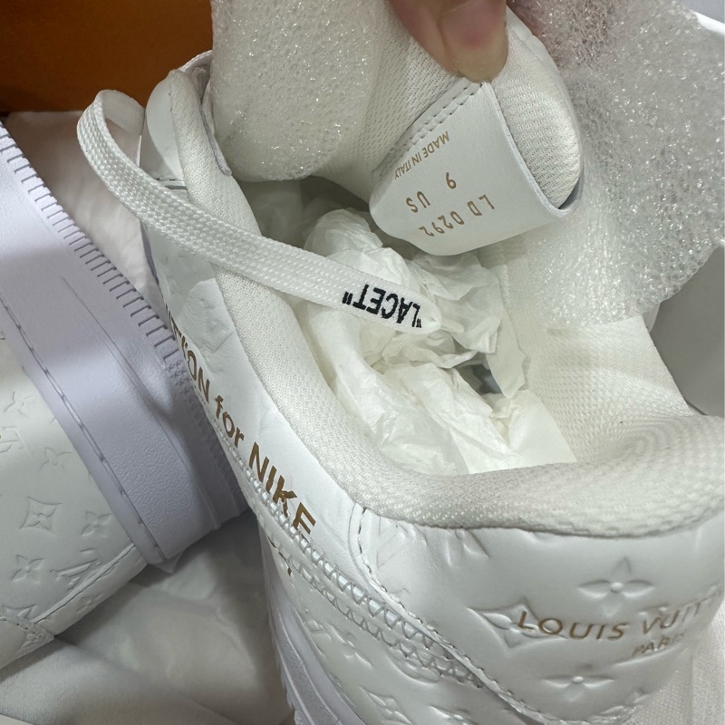 LV x Nike airforce 限量 全白全新-4
