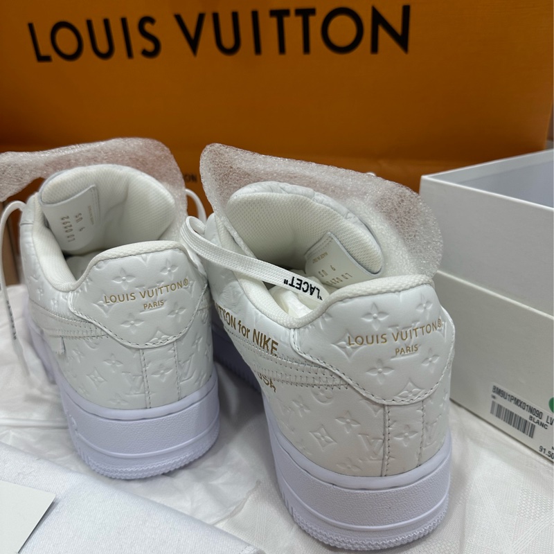 LV x Nike airforce 限量 全白全新-12