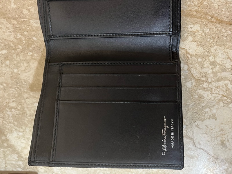 Salvatore Ferragamo 正品菲拉格慕 黑色女短夾、錢包-4