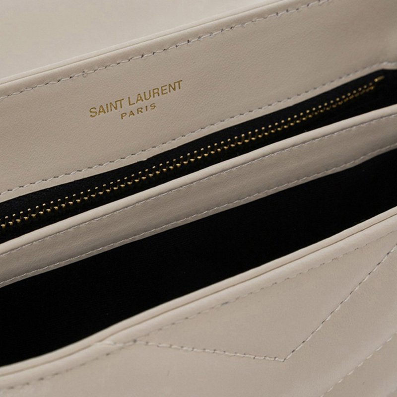 Saint Laurent 630951 YSL Mini Lou Lou 相機包 復古象牙白配金釦( 當季熱門新品 下單前請先詢問)-6
