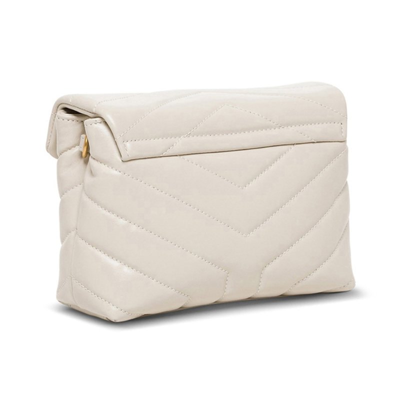 Saint Laurent 630951 YSL Mini Lou Lou 相機包 復古象牙白配金釦( 當季熱門新品 下單前請先詢問)-9