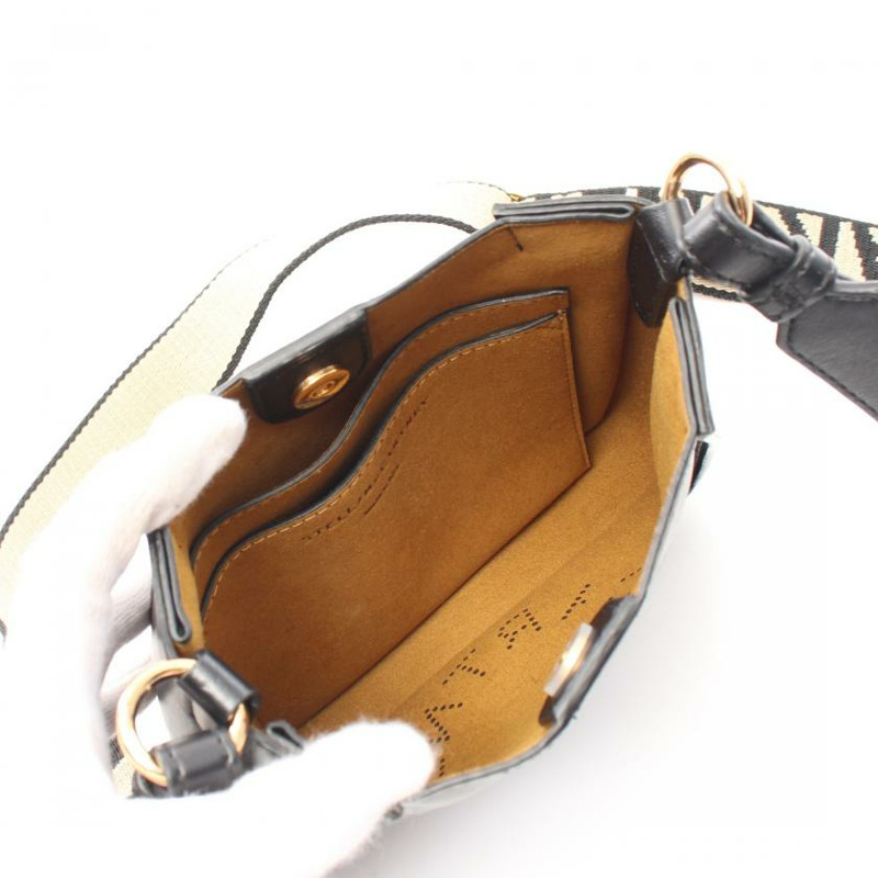 【日本直送】 中古Stella McCartney[AB]StellaLogo Hobo S 肩包 人造皮 黑色-2