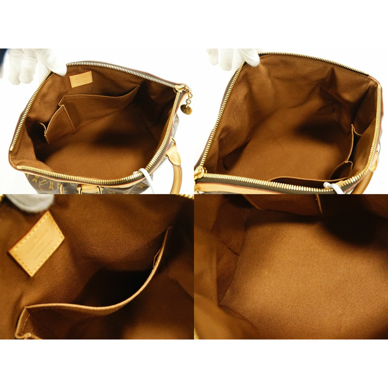 正品路易威登 LV Tivoli PM Monogram 手提包托特包棕色 M40143 Tivoli 包二手-7