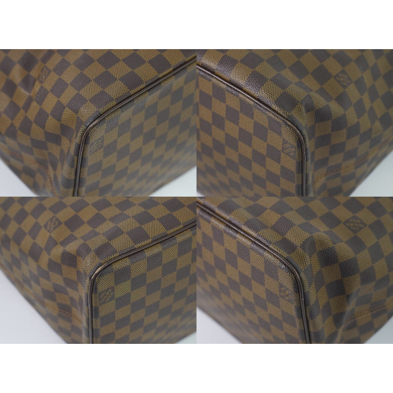 正品路易威登 LV Saleya GM Damier Ebene 手提包手提包棕色 N51181 Saleya 包二手-6