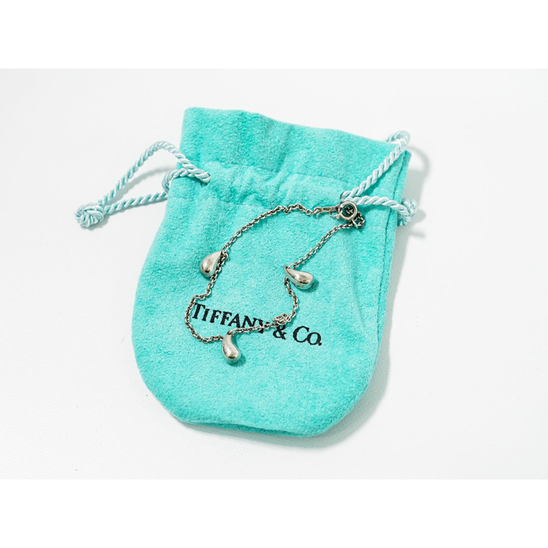 正品蒂芙尼 TIFFANY & Co. 淚滴 925 手鍊手鐲銀銀配飾珠寶二手-8