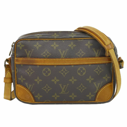 正品路易威登 LV Trocadero 27 Monogram 單肩包 手拿包 棕色 M51274 Trocadero 包 二手