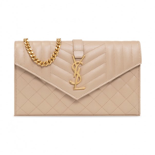 Saint Laurent 620280 YSL 三種縫線 WOC金鍊包 乾燥玫瑰金字( 當季熱門新品 下單前請先詢問 )-1
