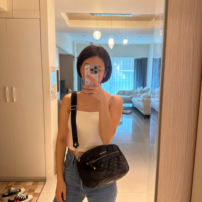 ❌售出❌全新轉售 美國紐約品牌 原價$10600｜Mz Wallace 兩用斜背包 肩背包 輕量鋪棉超輕超柔軟-2