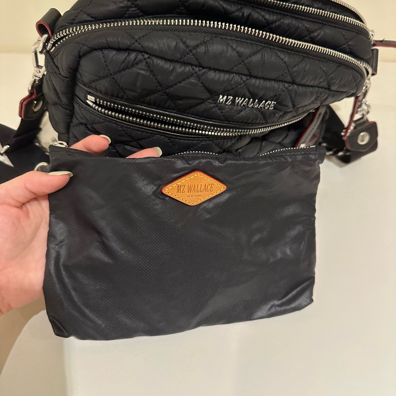 ❌售出❌全新轉售 美國紐約品牌 原價$10600｜Mz Wallace 兩用斜背包 肩背包 輕量鋪棉超輕超柔軟-10
