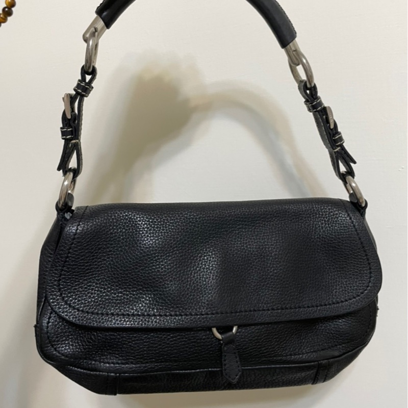 Prada 荔枝皮特殊背帶 肩背包 hobo包 麻將包-8