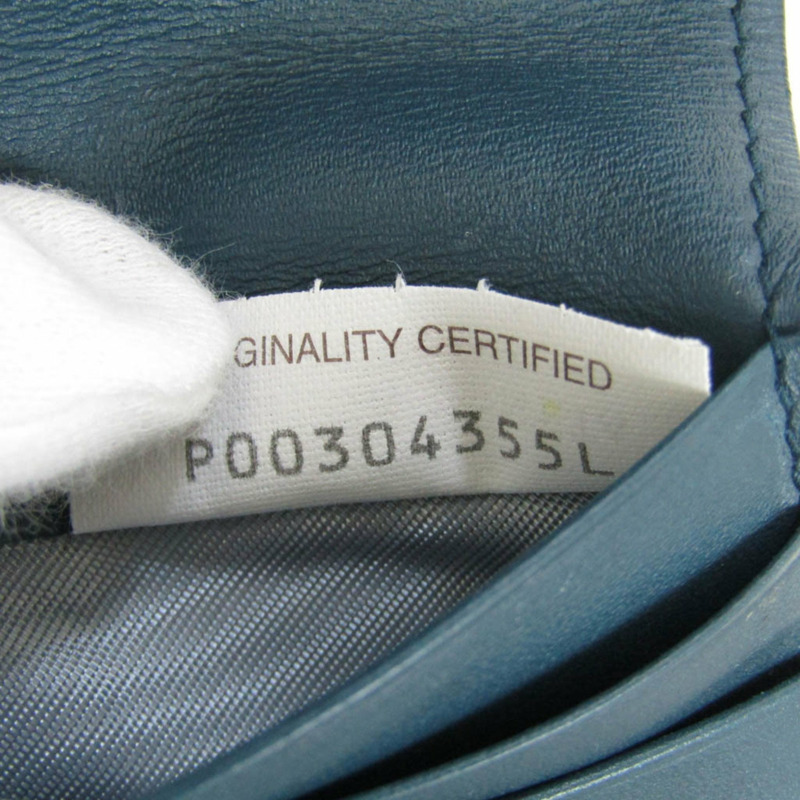 【日本直送】Bottega Veneta Intrecciato 女士、男士皮革錢包（雙折）深綠色-11