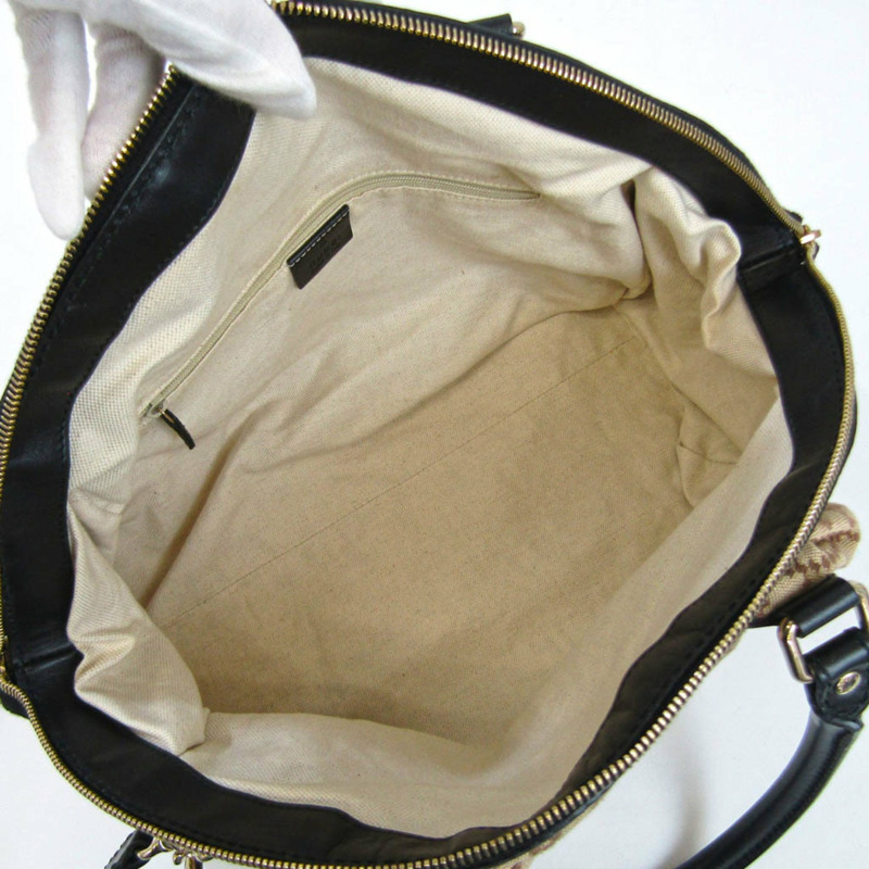 【日本直送】Gucci Sukey Diamante 223974 女式帆布,皮革手提包,單肩包米色,黑色,棕色-2