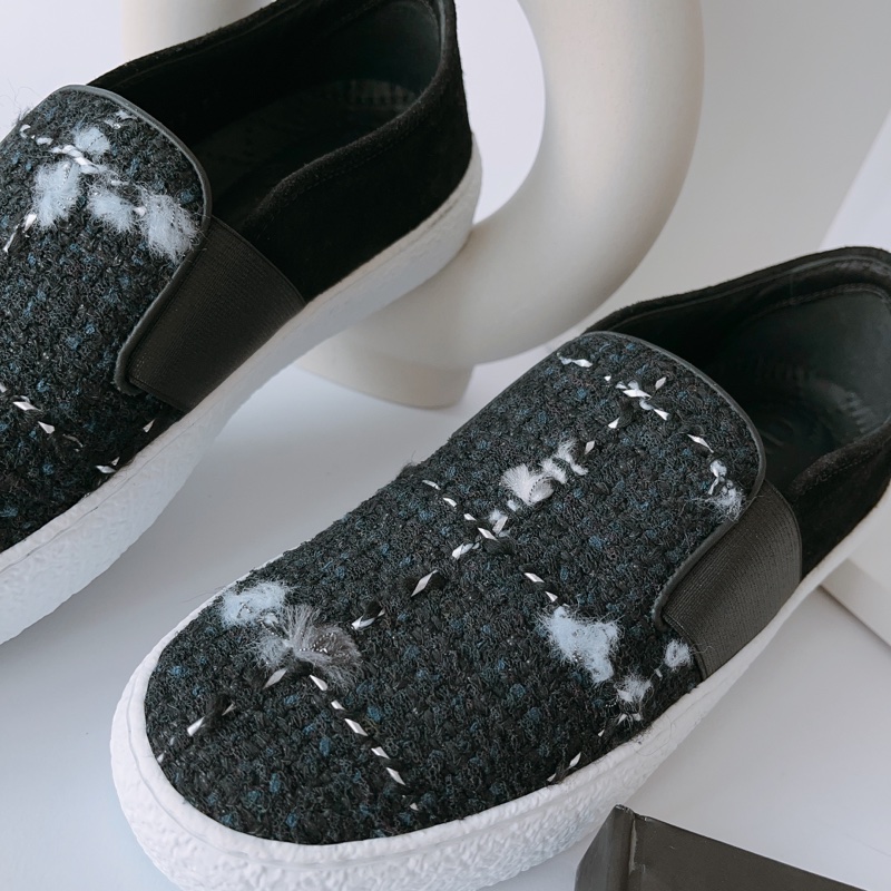 Chanel 毛呢 休閒平底鞋-2