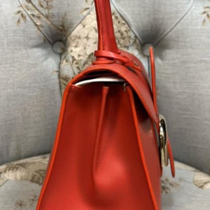 Delvaux超級美的莓紅色經典Brillant-2