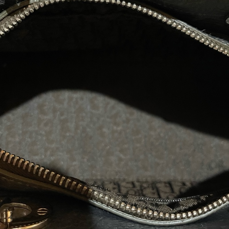 Christian Dior 銀灰LADY DIOR黛妃包手提包 VINTAGE-15
