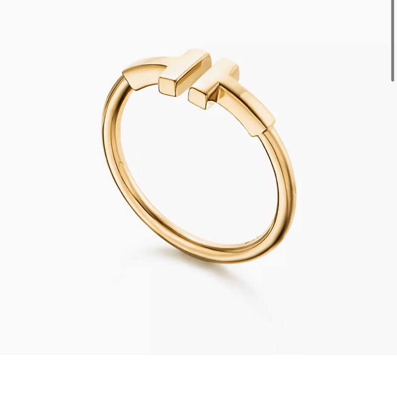 Tiffany &Co. T wire 玫瑰金 線圈戒指（6號）-6