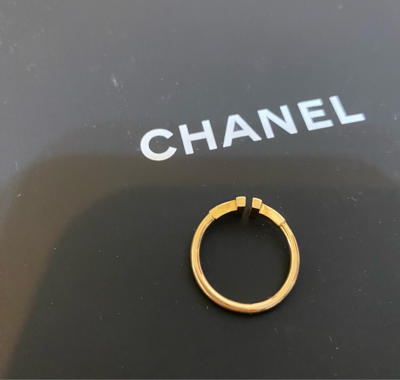 Tiffany &Co. T wire 玫瑰金 線圈戒指（6號）-12