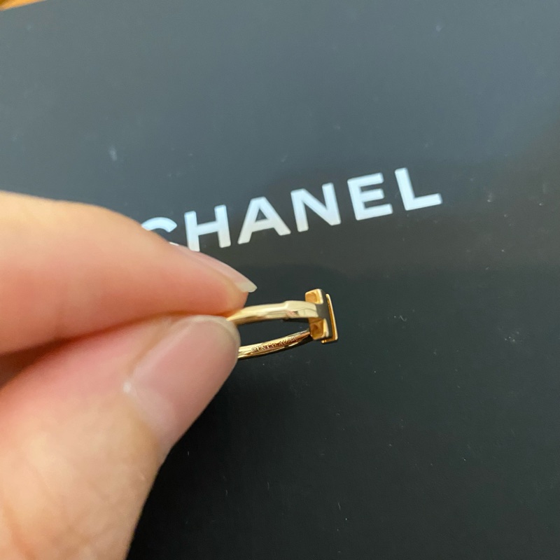 Tiffany &Co. T wire 玫瑰金 線圈戒指（6號）-14