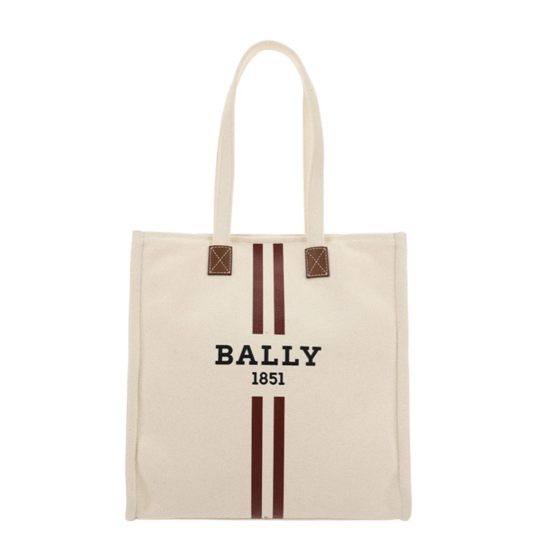 BALLY 帆布配牛皮革 大號單肩手提包 女款 WAE057 CV011 I135Y-1