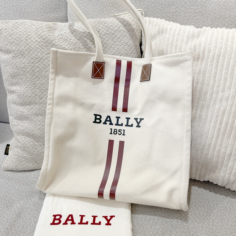 BALLY 帆布配牛皮革 大號單肩手提包 女款 WAE057 CV011 I135Y-3