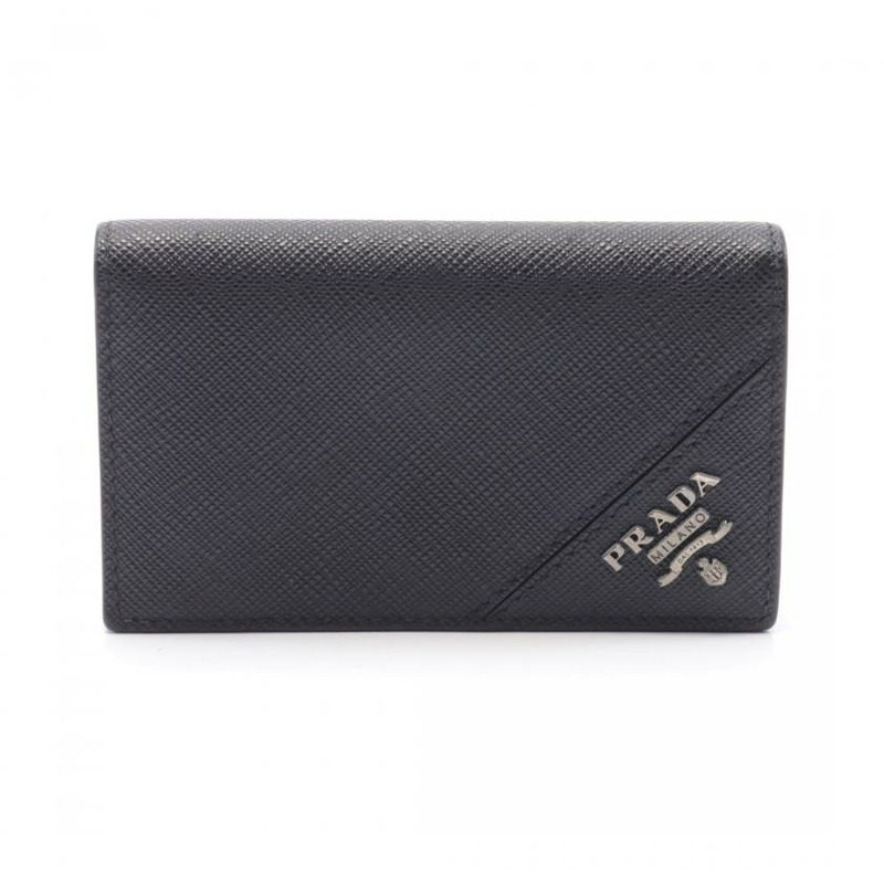 【日本直送】 卡片夾 SAFFIANO皮 黑色-0