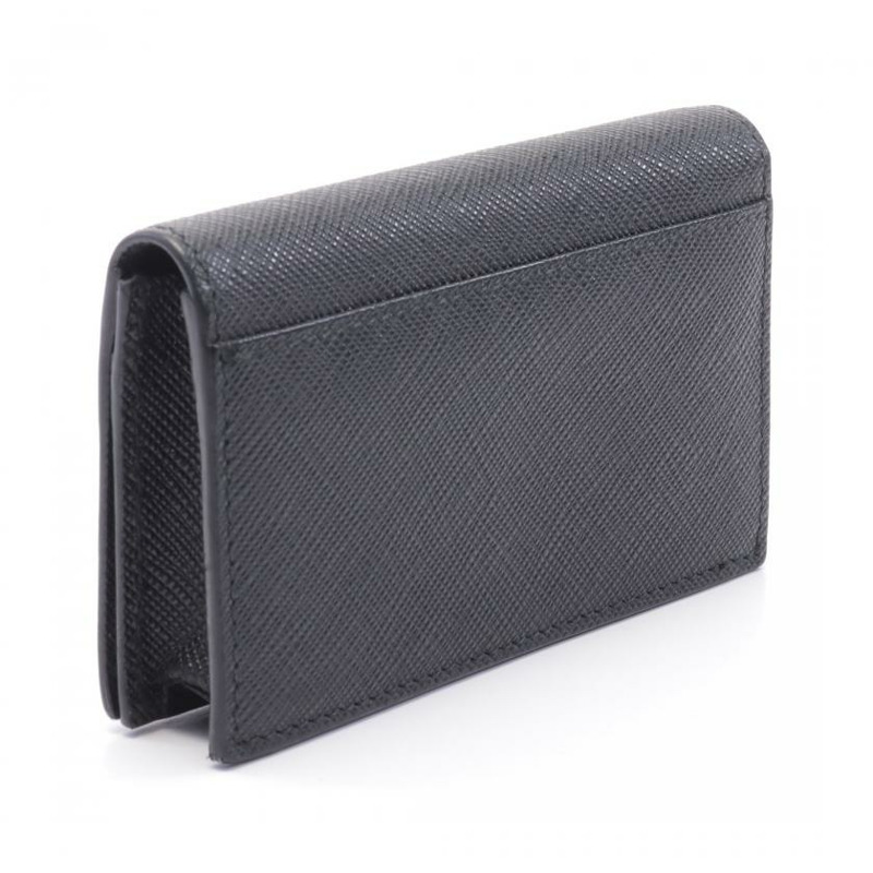 【日本直送】 卡片夾 SAFFIANO皮 黑色-1