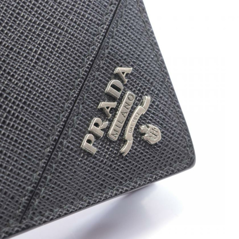 【日本直送】 卡片夾 SAFFIANO皮 黑色-6