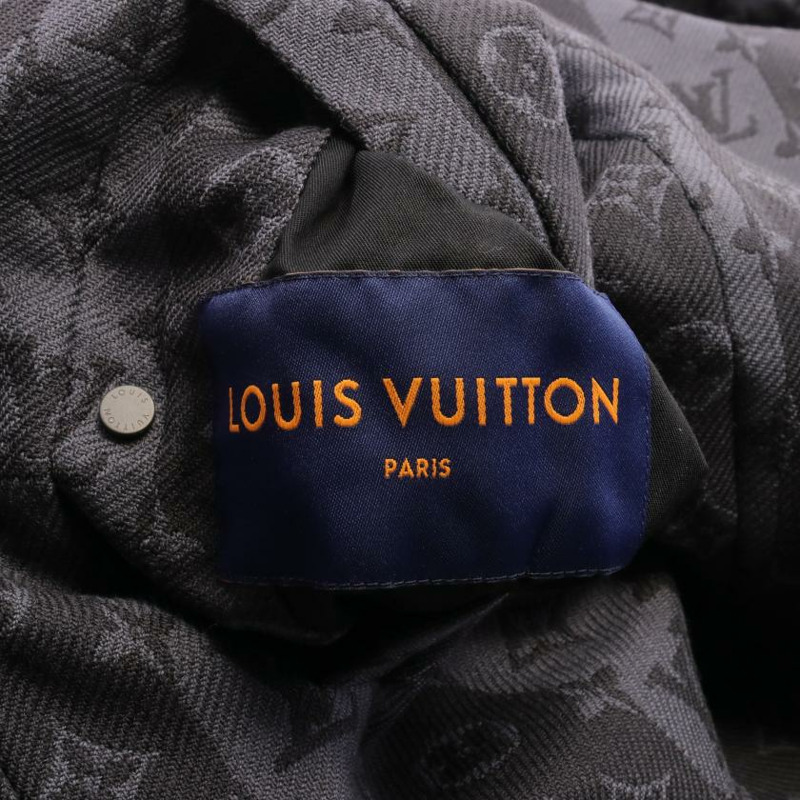 【日本直送】 Pre-owned LOUIS VUITTON LOUIS VUITTON × NIGO reversible padding Blouson wool Dark gray-3