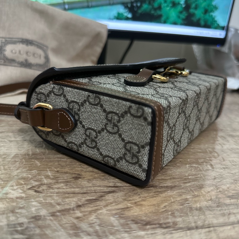 Gucci 1955 馬銜扣 迷你盒子 迷你手袋 趙露思同款-11