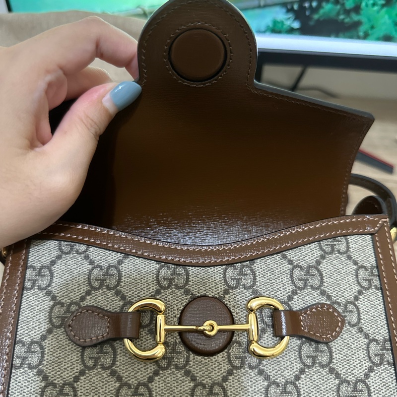 Gucci 1955 馬銜扣 迷你盒子 迷你手袋 趙露思同款-12